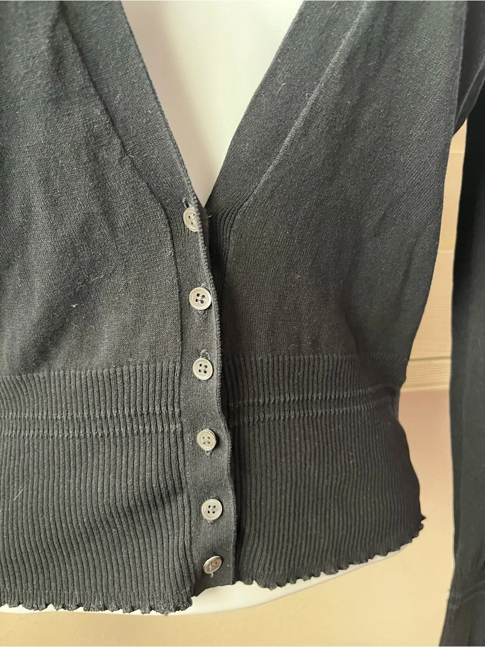 Vintage Club Monaco Black Cardigan Sweater